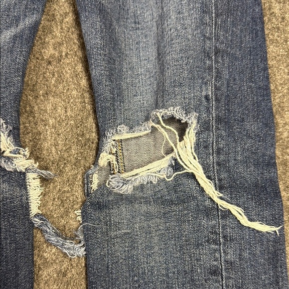 Rag & Bone Blue Skinny Jeans Distressed Casual - Picture 7 of 10